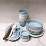 碗碟套裝陶瓷餐具套裝家用北歐簡(jiǎn)約吃飯碗面碗湯碗碗盤(pán)筷套裝 24件套【6人使用】 曬單實(shí)拍圖