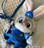 迪士尼（Disney）瘋狂動物城朱迪玩偶斜挎包毛絨玩具女孩生日禮物女七夕情人節(jié)禮物 曬單實(shí)拍圖