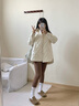 波司登輕薄羽絨服女短款90絨巴恩風休閑翻領夾克保暖外套B250135334 曬單實拍圖