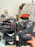 Alpinestars SP-8 V3 a星摩托車(chē)手套賽道公路防摔騎士機車(chē)皮男騎士手套 黑色10歐版 S 曬單實(shí)拍圖