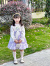 木木屋公主裙女童連衣裙春秋季兒童洛麗塔裙子長袖小女孩秋裝生日蓬蓬裙 紫色 120 適合110-120cm年齡6-7歲 曬單實拍圖