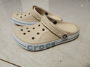 crocs卡駱馳洞洞鞋貝雅卡駱班輕便耐磨一腳蹬休閑鞋|205089 冬日白/彩色-1LI 39 (240mm) 曬單實拍圖
