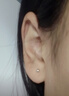 QMXD S999純銀耳釘女士睡覺免摘養(yǎng)耳洞防堵足銀耳棒不易過敏簡(jiǎn)約耳飾 足銀999耳釘3mm1對(duì) 曬單實(shí)拍圖