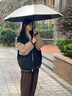 左都（ZUODU）智能電動(dòng)雨傘全自動(dòng)一鍵全收晴雨兩用反向傘遮陽(yáng)防曬防紫外線車載 【米咖色】智能電動(dòng)（一鍵收桿） 曬單實(shí)拍圖