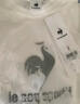 樂(lè)卡克（Le coq sportif）法國(guó)公雞男女春運(yùn)動(dòng)休閑大logo短袖T恤 象牙白色 XL 曬單實(shí)拍圖