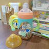 安兒欣兒童水杯學(xué)飲杯吸管杯幼兒園水杯水壺寶寶喝水杯子防嗆ppsu 萌雅鴨嘴杯 240ml （6M+手柄款） 曬單實(shí)拍圖