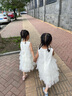 巴拉巴拉【商場同款】女童裙子兒童連衣裙2025新款夏裝無袖網(wǎng)紗裙 白色調(diào)00311 110 曬單實拍圖