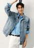 森馬（Semir）牛仔外套男25秋復古水洗輕工裝夾克小寬松上衣中性款109125108113 曬單實拍圖