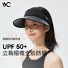 VVC成毅推薦防曬帽子女遮陽帽女夏太陽帽遮陽全臉帽空頂帽 時(shí)尚黑 曬單實(shí)拍圖