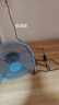迷你USB小風(fēng)扇辦公室宿舍靜音電風(fēng)扇大風(fēng)力桌面臺扇鐵藝便攜風(fēng)扇 【8寸 無(wú)刷電機】藍色+1.5米延長(cháng)線(xiàn) 曬單實(shí)拍圖