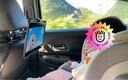 綠聯(lián)車載平板支架ipad后座支架汽車后排車內(nèi)椅背適用華為蘋果手機平板 曬單實拍圖