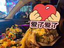 來(lái)一客副駕駛車(chē)門(mén)鮮花布置生日周年求婚生日禮物女友同城配送 香檳玫瑰+橙色泡泡+香檳桔梗+紫羅蘭 曬單實(shí)拍圖