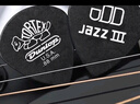 DUNLOP鄧祿普吉他撥片jazz3小烏龜民謠掃弦電吉他速彈 黑色0.5mm8片裝 曬單實拍圖
