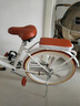 飛鴿（FLYING PIGEON）自行車成人通勤車自行車學生單車成人自行車通勤自行車女士自行車 頂配珍珠白|單速|(zhì)一體輪+禮包 24寸適合150-170cm 曬單實拍圖