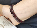 石玥珠寶精品4.5-5mm石榴石手鏈銀蝴蝶碧璽轉運珠天然手串男女士款禮物 曬單實(shí)拍圖
