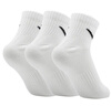 耐克(NIKE)襪子男子 速干透氣籃球襪 短襪三雙裝SX7677-100白L 曬單實拍圖