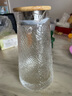 梵卡奇（FANKAQI）高檔冷水壺玻璃耐高溫大容量涼茶壺裝白開水瓶家用大容 櫸木把暴雪壺 1600ml 曬單實拍圖