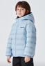 雪中飛兒童羽絨服輕薄保暖外套2025新款男女童裝秋冬季上衣 冰藍色 130 曬單實(shí)拍圖