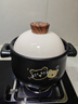 炊大皇（COOKER KING） 大容量砂鍋煲燉鍋家用燃?xì)馓沾伸覝伾冲伱骰鹉透邷赝吖奘?直筒煲（新品懶小熊） 3.8L 曬單實(shí)拍圖