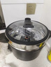 美的（Midea）多功能鍋微壓不粘鍋電火鍋電蒸鍋火鍋專用鍋電炒鍋電煮鍋一體鍋8L電熱鍋多用途鍋HGE31X91 曬單實(shí)拍圖