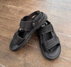 駱駝（CAMEL）男士涼鞋牛皮革兩穿商務(wù)涼拖鞋 G14M211623 黑色 41  曬單實(shí)拍圖