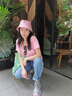 CAMILA KSENIA老爹鞋女士2025新款夏季厚底增高時尚透氣休閑鞋子百搭網(wǎng)面運動鞋 粉色 36 曬單實拍圖