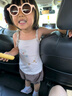 巴厘小豬女童夏裝2025新款吊裝夏季無袖薄款兒童兩件套可愛女寶寶衣服 米灰 90 曬單實拍圖