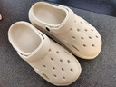 斤慕洞洞鞋男款戶(hù)外穿夏季防滑室內家居踩屎感拖鞋男生涼鞋男士穿厚底 男洞洞鞋【42-43碼】卡其 曬單實(shí)拍圖