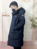 波司登反季羽絨服男女超長款過膝連帽90絨保暖面包服 曬單實拍圖