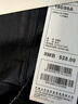 太平鳥(niǎo)男裝 直筒西裝褲夏季透氣休閑褲B1GBE2138 黑色1（修身建議拍大一碼） 34 曬單實(shí)拍圖