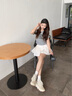 ASH女鞋2025新款拼色Addict老爹鞋潮流厚底增高復(fù)古休閑運(yùn)動(dòng)鞋 淺卡其色 37 曬單實(shí)拍圖
