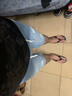 浩術(shù) 七分牛仔男夏季薄款七分褲子潮牌韓版潮流男士寬松直筒7分褲子 淺藍(lán)色 2XL 曬單實(shí)拍圖