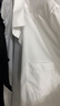 羅蒙（ROMON）純色商務(wù)職業(yè)正裝男士白襯衫工裝外套長袖襯衣男CS108白色2XL 曬單實(shí)拍圖