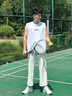 安踏網(wǎng)球鞋男鞋夏季學(xué)院風(fēng)防滑耐磨輕盈運動休閑鞋子男 安踏白-1 42.5 曬單實拍圖