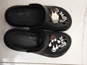 七色紡洞洞鞋男士EVA醫(yī)護(hù)士專用手術(shù)室戶外穿防滑情侶女涼拖鞋 黑 40-41 曬單實(shí)拍圖