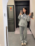 苒琦媽咪孕婦裝秋裝套裝2025新款時(shí)尚韓版寬松長(cháng)袖衛衣休閑運動(dòng)長(cháng)褲兩件套 灰色套裝 L 曬單實(shí)拍圖