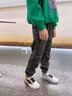 G.duck童裝男童褲子春秋款兒童牛仔褲加絨保暖中大童運動(dòng)褲百搭男孩長(cháng)褲 黑色春秋款 160 建議150-160cm12-13歲 曬單實(shí)拍圖