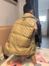 卡賓男裝90鴨絨羽絨馬甲24秋冬新款外套保暖商場(chǎng)同款H3244140001 土黃色73 S /165/46 曬單實(shí)拍圖