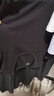 茵曼（INMAN）簡(jiǎn)約通勤針織拼接連衣裙2025夏季女裝新品短袖層次感長(zhǎng)裙子 黑灰色 M 曬單實(shí)拍圖