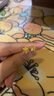 中國(guó)黃金（CHINA GOLD）黃金耳釘女999足金雪花耳飾耳環(huán)七夕情人節(jié)生日禮物送女友老婆 足金耳釘 約0.8g【一對(duì)】 曬單實(shí)拍圖