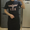 BOY LONDON25新款夏季女款T恤裙時(shí)尚翅膀黑色連衣裙W17015 黑色 XS 曬單實(shí)拍圖