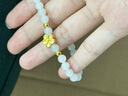豆蔻時(shí)光6mm和田玉白玉手串足金小桃花金鑲玉石手鏈本命年生日禮物女款 曬單實(shí)拍圖