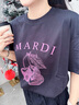 MARDI官方正品休閑櫻桃印花T恤上衣潮小眾2025夏季新款設(shè)計(jì)感純棉短袖 W106 黑色 均碼 曬單實(shí)拍圖