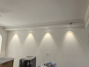 奧西頓彩虹小山丘射燈嵌入式led家用客廳開孔7.5新款超薄筒燈電視洗墻燈 白殼7W-中性光4000K（開孔7-8CM) 曬單實拍圖