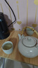 琦軒源汝窯茶壺泡茶家用陶瓷功夫茶具單壺茶水分離專(zhuān)用大提梁壺 汝窯章遠提梁壺(竹把)二杯3件套 曬單實(shí)拍圖