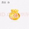 周大生復(fù)購(gòu)補(bǔ)貼黃金轉(zhuǎn)運(yùn)珠足金福袋桃花手鏈?zhǔn)掷K七夕禮物送女友 0.95g 曬單實(shí)拍圖