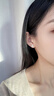 唯一（Winy）999純銀耳釘送老婆生日七夕情人節(jié)禮物女生顯氣質(zhì)高級(jí)感耳環(huán)飾 曬單實(shí)拍圖