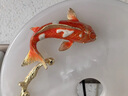 夢(mèng)佳家畫(huà)（MEJJHUA）柿柿如意玉石平安扣擺件琺瑯彩客廳桌面擺設電視酒柜玄關(guān)裝飾品 年年有魚(yú)-玉石扣擺件 曬單實(shí)拍圖