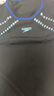 速比濤（Speedo）【汪順同款】泳衣男電氣矩陣黑標Hero5.0復刻鯊魚(yú)皮長(cháng)袖泳衣上裝 黑色/藍色 M (高170-175cm,重66-75kg) 曬單實(shí)拍圖