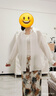 茵曼（INMAN）章若楠同款|茵曼天絲防曬薄長袖襯衫外套女2025年夏季新款白襯衣 象牙白 S 曬單實(shí)拍圖